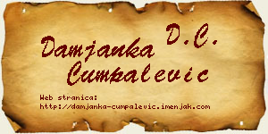 Damjanka Cumpalević vizit kartica